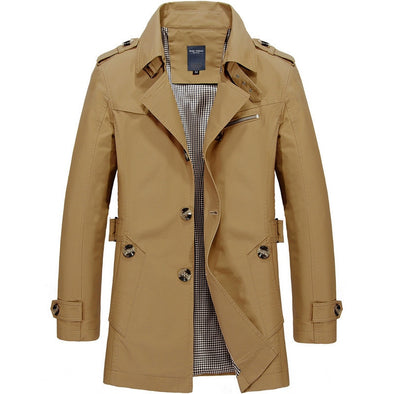 Casual Fit Overcoat Trench Coat