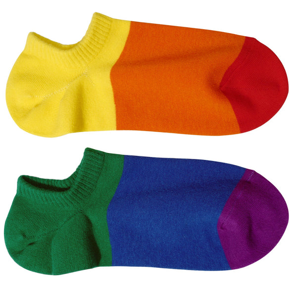 6 Six-Color Rainbow Boat Socks