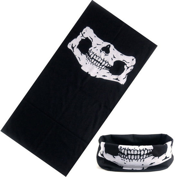 Skull Magic Ring Neck Scarf /Headband/ Multi-functional Bandan a/Tubular Face Covering