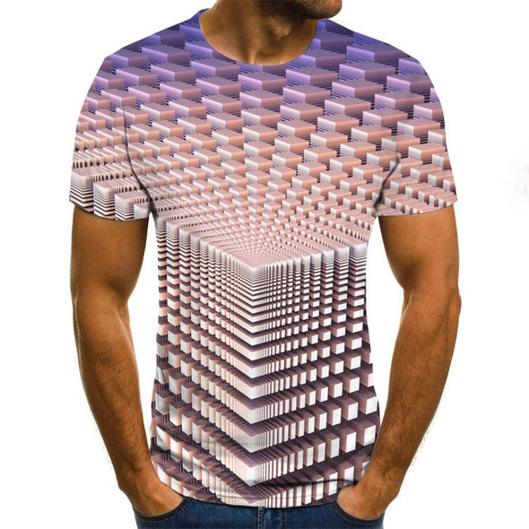 3D Printed Men's Casual T-Shirt