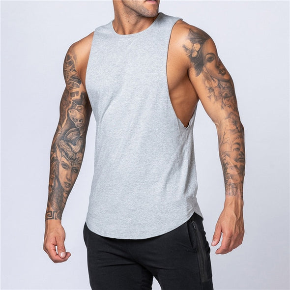 Tank Top Cotton Muscle Sleeveless Shirt for the Gym and Everyday Wear ...