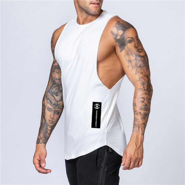 Tank Top Cotton Muscle Sleeveless Shirt for the Gym and Everyday Wear ...