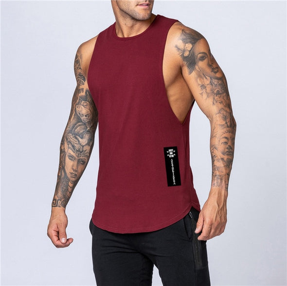 Tank Top Cotton Muscle Sleeveless Shirt for the Gym and Everyday Wear