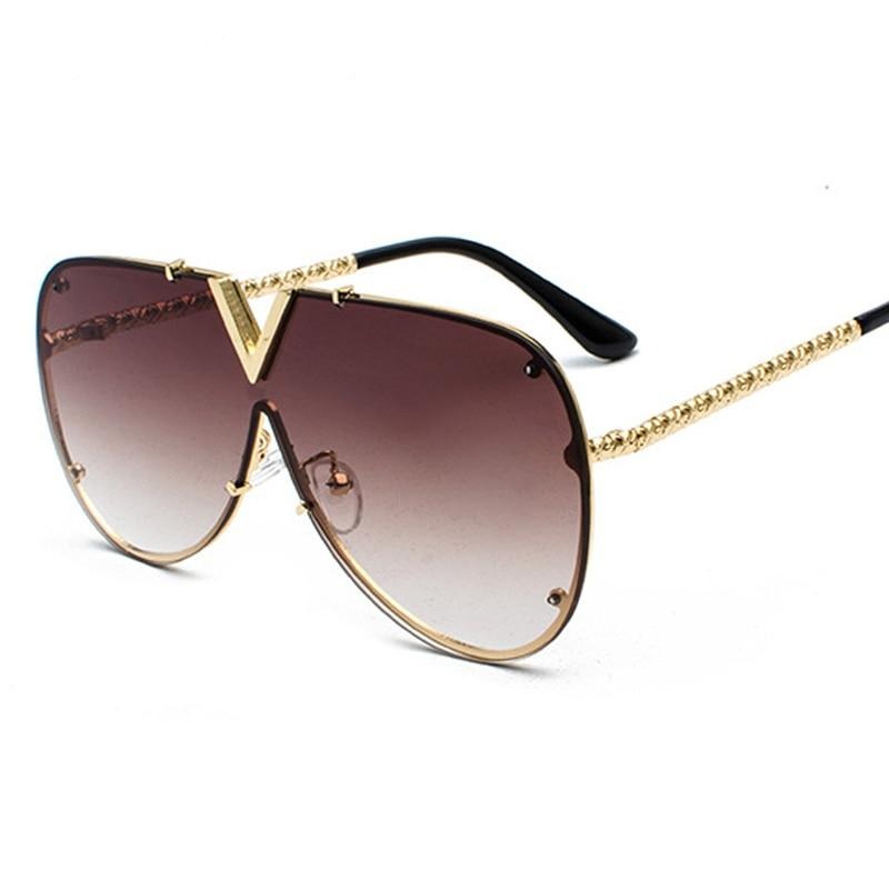 louis vuitton sunglasses with v in the middle