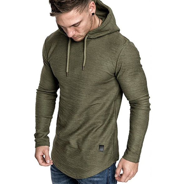 Solid Color Long Sleeves Sweatshirt Hoodie