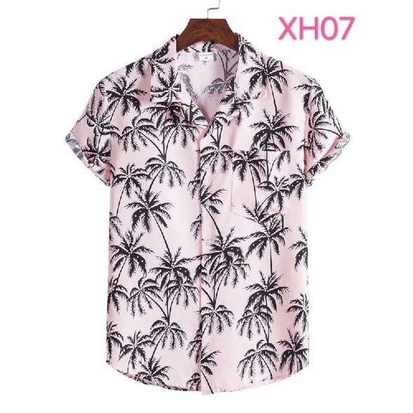 Floral Hawaiian Aloha Shirt Quick Dry Casual Button Down