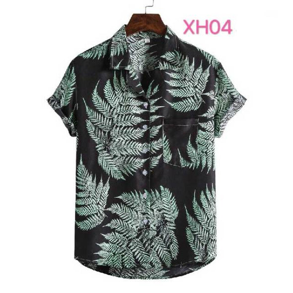 Floral Hawaiian Aloha Shirt Quick Dry Casual Button Down