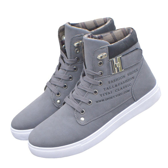 Cool and Casual Vulcanized Shoes Ankle High Tops